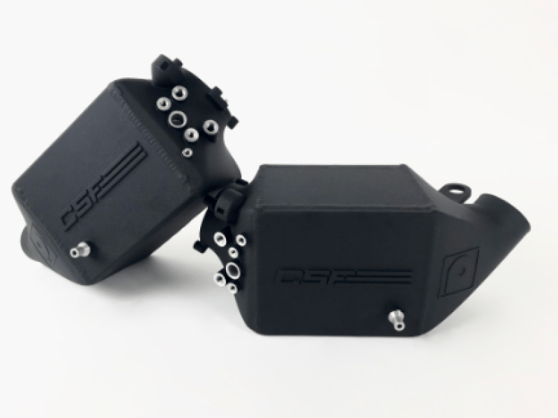 Kies-Motorsports CSF CSF 12-16 BMW M5 (F10) / 12-18 BMW M6 (F06/F12/F13) Twin Charge-Air-Cooler Set - Crinkle Black Main image