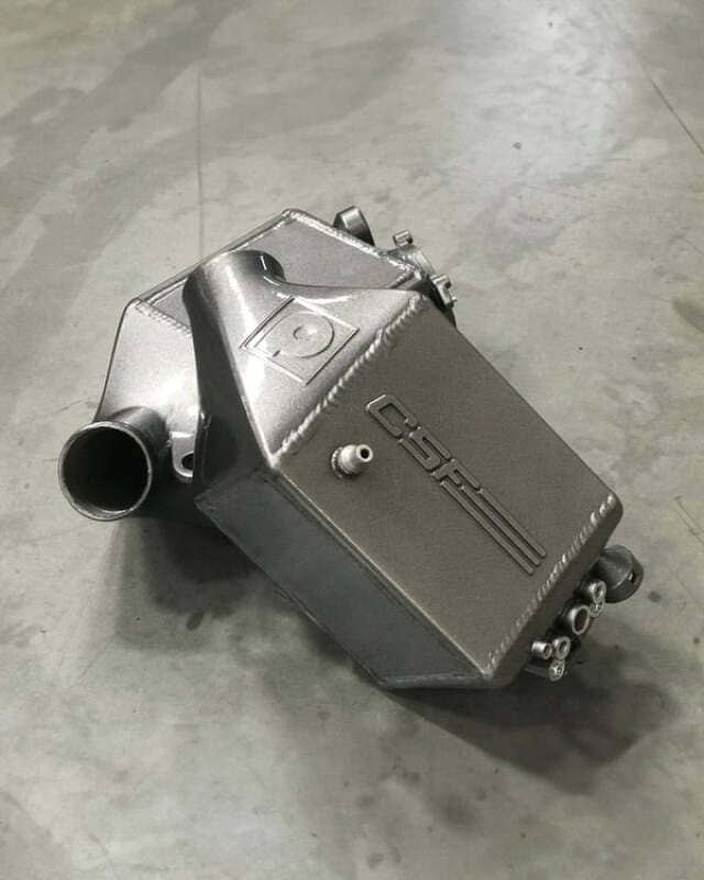 Kies-Motorsports CSF CSF 12-16 BMW M5 (F10) / 12-18 BMW M6 (F06/F12/F13) Twin Charge-Air-Cooler Set - Smoke Silver