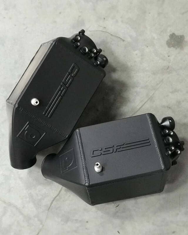 Kies-Motorsports CSF CSF 12-16 BMW M5 (F10) / 12-18 BMW M6 (F06/F12/F13) Twin Charge-Air-Cooler Set - Thermal Black