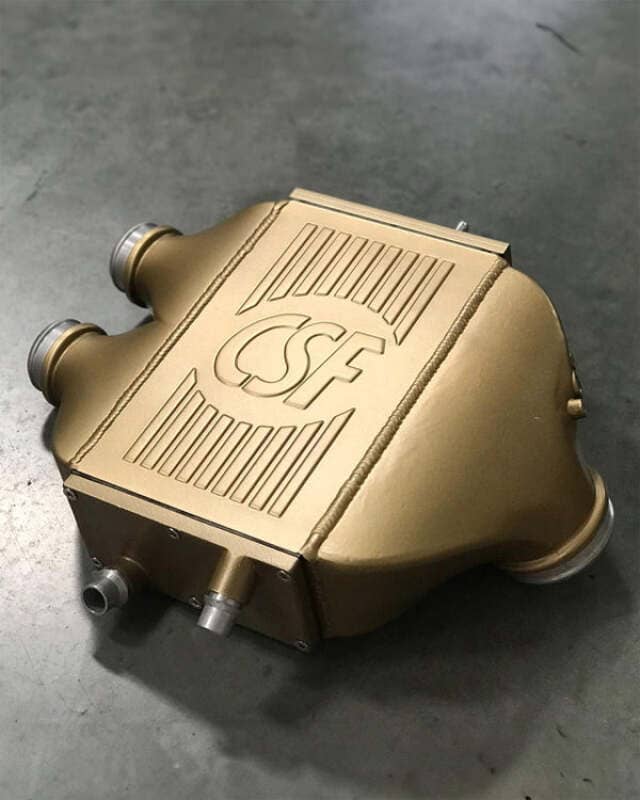 Kies-Motorsports CSF CSF 2014+ BMW M3/M4 (F8X) Top Mount Charge-Air-Cooler - Carbon Ceramic Gold Matte