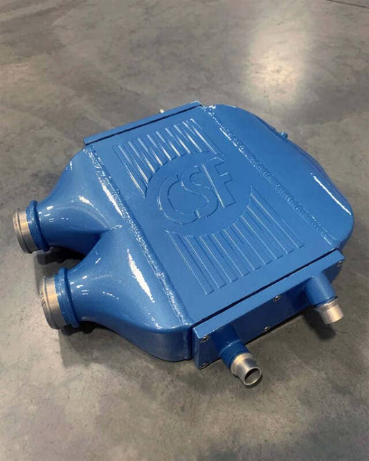 Kies-Motorsports CSF CSF 2014+ BMW M3/M4 (F8X) Top Mount Charge-Air-Cooler - Yas Marina Blue