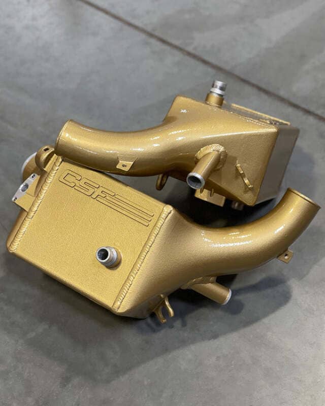 Kies-Motorsports CSF CSF 2014+ BMW X5M (F95) / X6M (F96) / XM (G09) Charge-Air-Cooler - Carbon Ceramic Gold Matte Main image