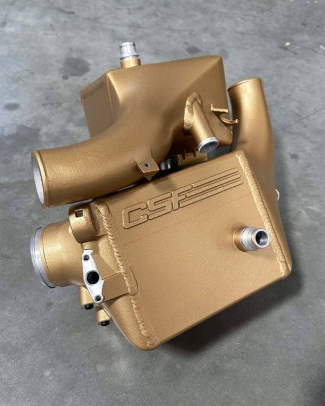 Kies-Motorsports CSF CSF 2014+ BMW X5M (F95) / X6M (F96) / XM (G09) Charge-Air-Cooler - Poly Gold Satin Main image