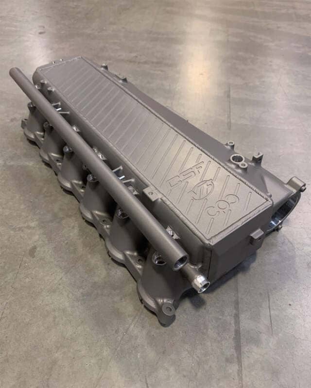 Kies-Motorsports CSF CSF BMW Gen 1 B58 Charge-Air-Cooler Manifold - Heat Dispersion Thermal Grey Main image