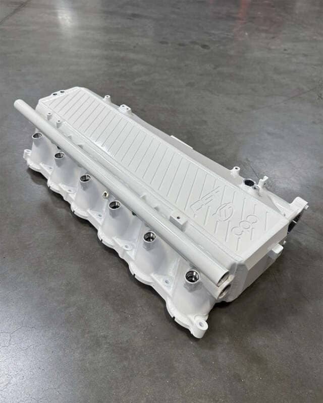 Kies-Motorsports CSF CSF BMW Gen 1 B58 Charge-Air-Cooler Manifold - Refraction Blue Satin Main image