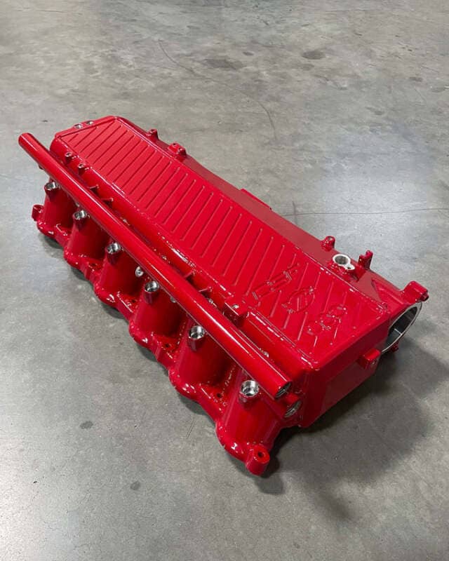Kies-Motorsports CSF CSF BMW Gen 1 B58 Charge-Air-Cooler Manifold - Renaissance Red