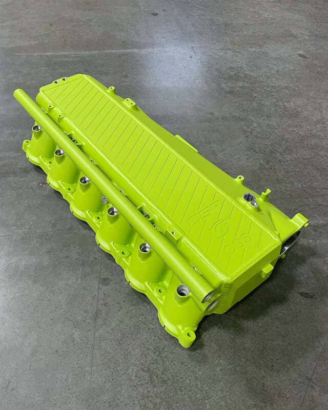 Kies-Motorsports CSF CSF BMW Gen 1 B58 Charge-Air-Cooler Manifold - Sublime Yellow Green