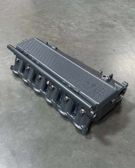 Kies-Motorsports CSF CSF BMW Gen 1 B58 Charge-Air-Cooler Manifold - Turblulence Grey