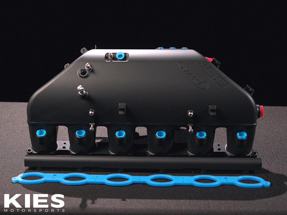Kies-Motorsports CSF CSF BMW M2/M3/M4 S58 Comp &amp; Non-Comp (G8X) Charge-Air Cooler Manifold - Thermal Dispersion Black