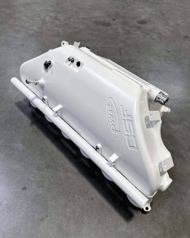 Kies-Motorsports CSF CSF BMW M2/M3/M4 S58 (G8X) Charge-Air Cooler Manifold - Brilliant Frozen White Metallic Main image