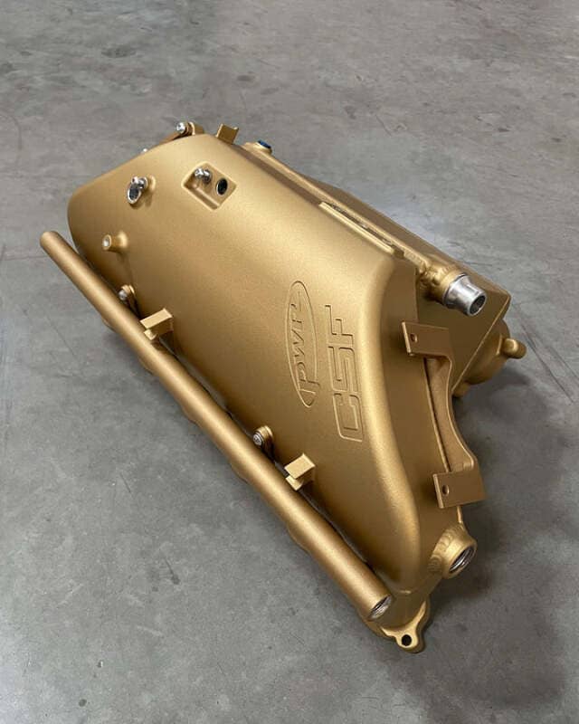 Kies-Motorsports CSF CSF BMW M2/M3/M4 S58 (G8X) Charge-Air Cooler Manifold - Carbon Ceramic Gold Matte Main image