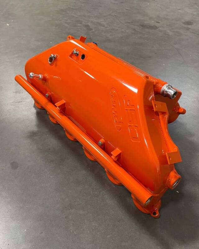 Kies-Motorsports CSF CSF BMW M2/M3/M4 S58 (G8X) Charge-Air Cooler Manifold - Fire Orange Main image