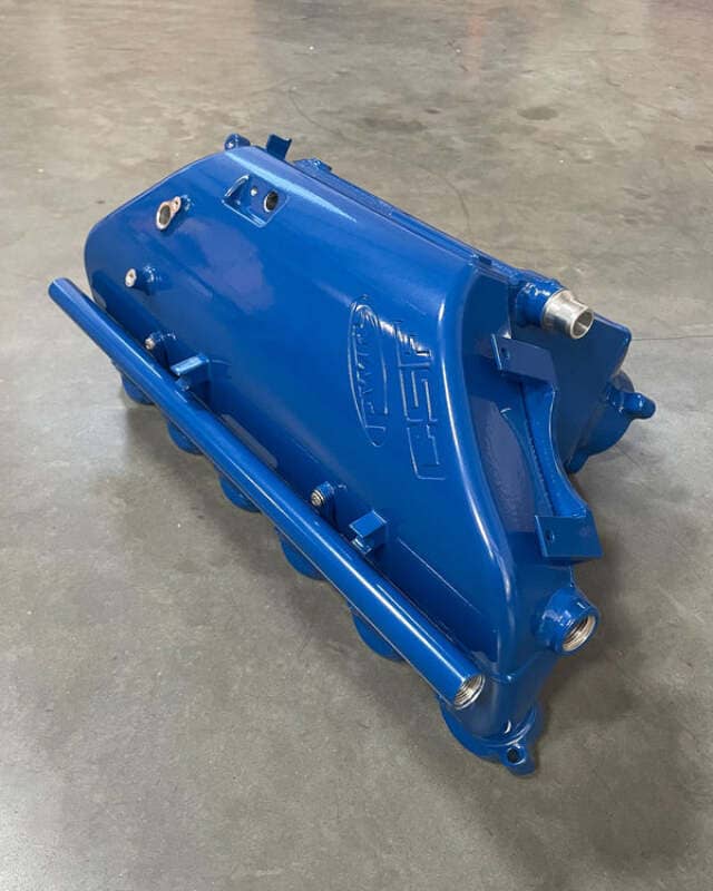 Kies-Motorsports CSF CSF BMW M2/M3/M4 S58 (G8X) Charge-Air Cooler Manifold - Santorini Royal Blue Main image