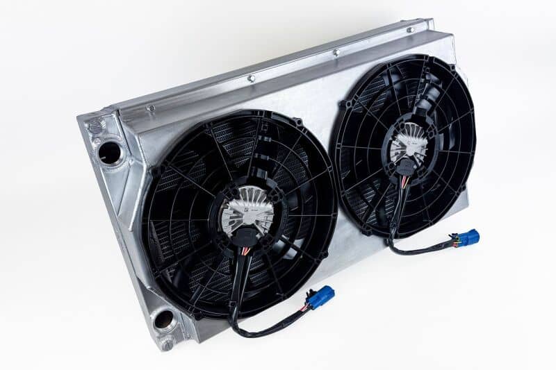 Kies-Motorsports CSF CSF Motorsport Radiator with Shroud - 14in SPAL Brushless Fans - Harnesses
