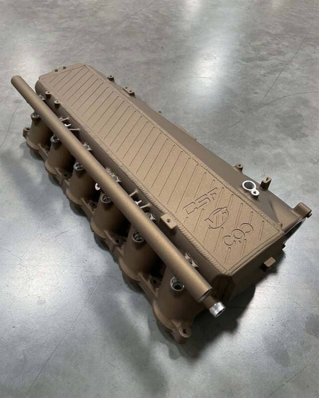 Kies-Motorsports CSF CSF Toyota A90/A91 Supra/ BMW G-Series B58 Charge-Air Cooler Manifold - Techna Bronze Main image