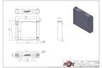 Kies-Motorsports CSF CSF Universal Large Single-Pass Oil Cooler - M22 x 1.5 - 12in L x 9.33in H x 2.16in W