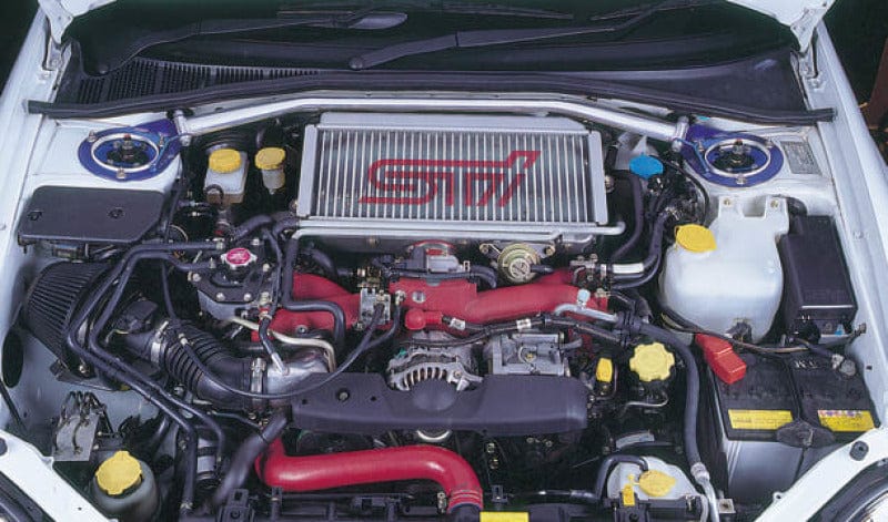 Kies-Motorsports Cusco Cusco Strut Bar OS Front w/ Brake Cylinder Stopper GDB SG5 RHD ONLY Main image