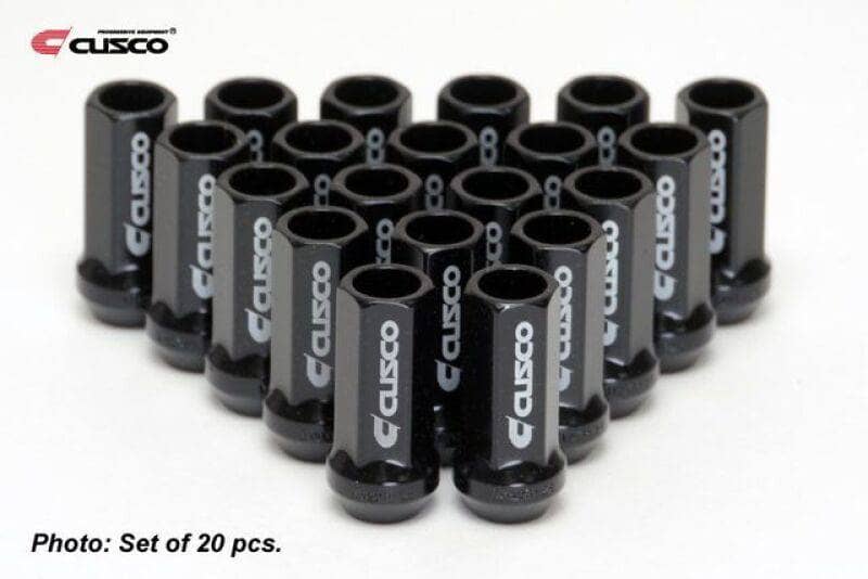Kies-Motorsports Cusco Cusco Universal Wheel Lug Nut Set M12 x P1.5mm - Black (20pcs)