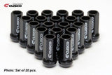 Kies-Motorsports Cusco Cusco Universal Wheel Lug Nut Set M12 x P1.5mm - Black (20pcs)