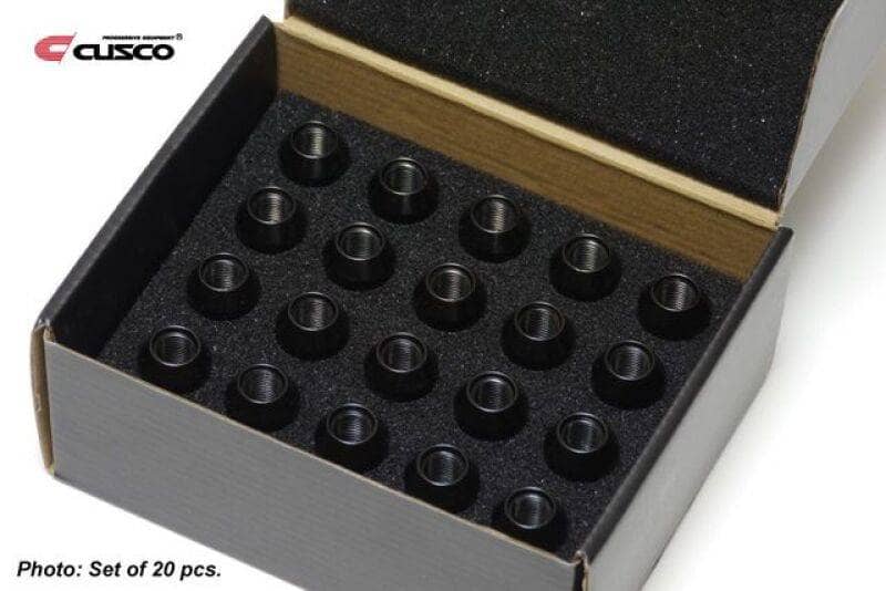 Kies-Motorsports Cusco Cusco Universal Wheel Lug Nut Set M12 x P1.5mm - Black (20pcs) Main image