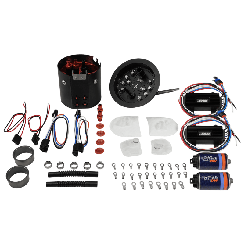 Kies-Motorsports DeatschWerks DeatschWerks 06-13 BMW E9X/E8X X2 Dual Pump Module w/ Dual DW810 Brushless Fuel Pumps Main image