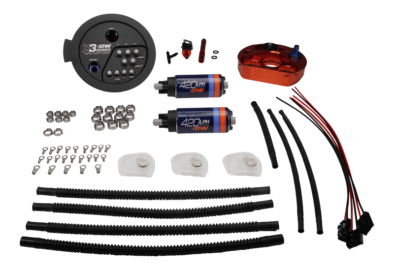 Kies-Motorsports DeatschWerks DeatschWerks 20-24 A90/91 Toyota Supra/G8X BMW M3/M4 Fuel Pump Module w/Dual DW420s Main image