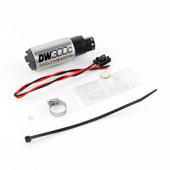 Kies-Motorsports DeatschWerks DeatschWerks 88-91 BMW 325i DW300C 340 LPH Compact Fuel Pump w/ Install Kit (w/o Mounting Clips)