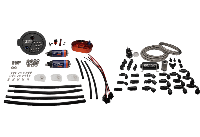 Kies-Motorsports DeatschWerks DeatschWerks A90/91 Supra/G8X BMW M3/M4 Fuel Pump Module w/ Dual DW420 Pumps and PTFE Return Main image