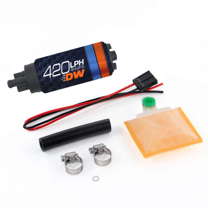 Kies-Motorsports DeatschWerks Deatschwerks DW420 Series 420lph In-Tank Fuel Pump w/ Universal Install Kit Main image
