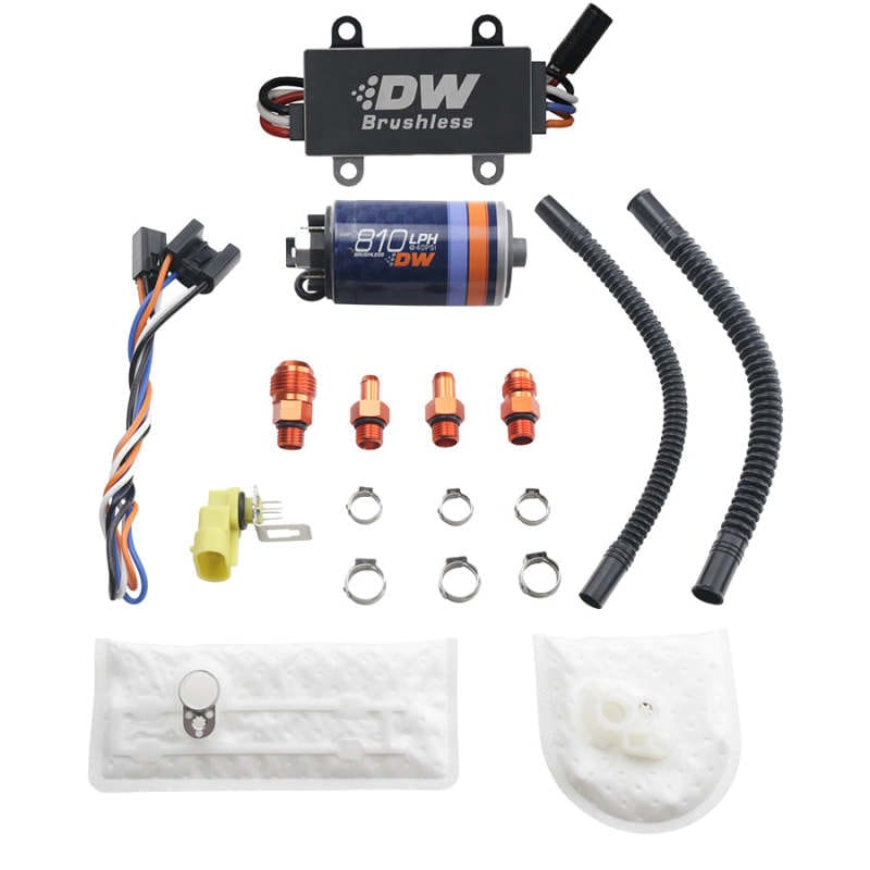 Kies-Motorsports DeatschWerks Deatschwerks DW810 Brushless 810lph In-Tank Brushless Fuel Pump w/ 9-1002 + Dual Speed Controller Main image
