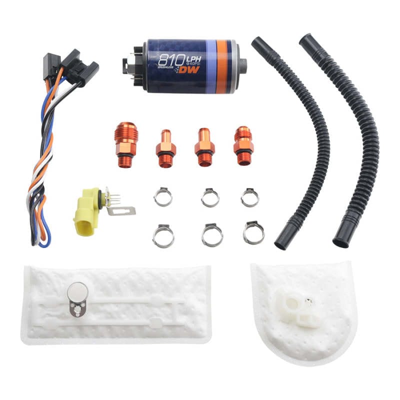 Kies-Motorsports DeatschWerks Deatschwerks DW810 Brushless Series 810lph In-Tank Brushless Fuel Pump w/ 9-1002 Install kit Main image
