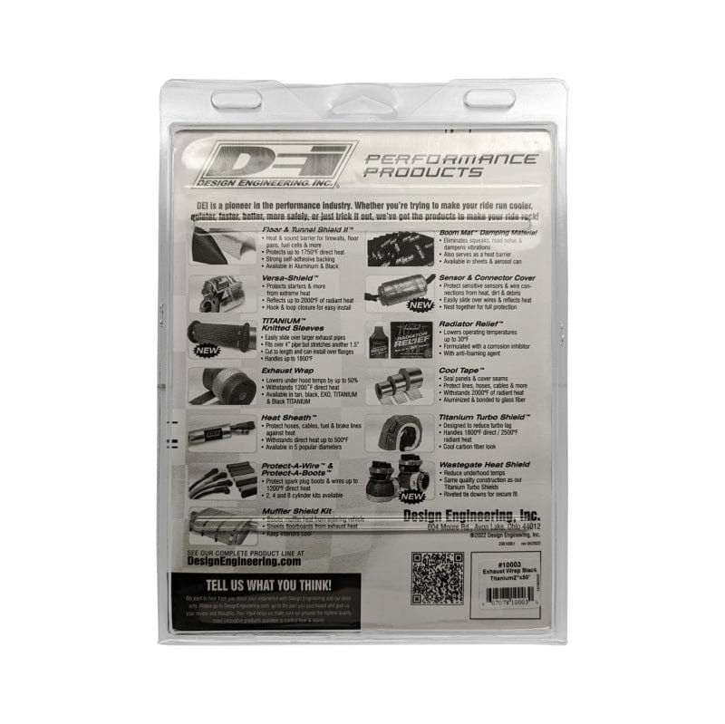 Kies-Motorsports DEI DEI Exhaust Wrap 2in x 50ft - Titanium - Black