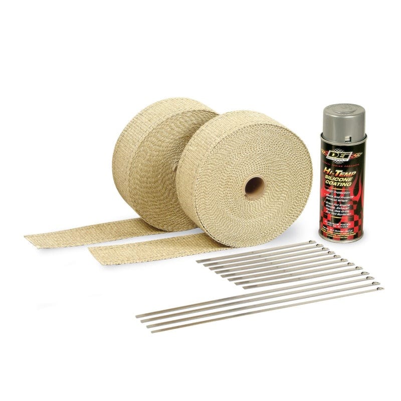 Kies-Motorsports DEI DEI Exhaust Wrap Kit - Tan Wrap & Aluminum HT Silicone Coating Main image