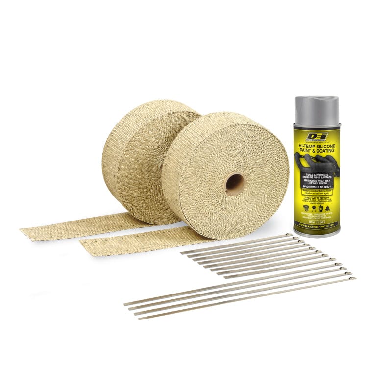 DEI Exhaust Wrap Kit - Tan Wrap & Aluminum HT Silicone Coating (Aerosol) Secondary image