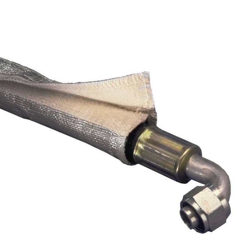 Kies-Motorsports DEI DEI Heat Shroud 1in I.D. x 3ft - Aluminized Sleeving - Hook and Loop Edge