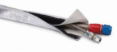 Kies-Motorsports DEI DEI Heat Shroud 2-1/2in x 3ft - Aluminized Sleeving-Hook and Loop Edge
