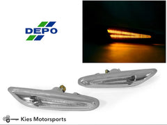 Kies-Motorsports DEPO (DISCONTINUED) 2006-2012 BMW 3 Series E9X / 2008-2012 BMW 1 Series E82/E88 DEPO LED Fender Side Markers Clear / Amber