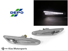 Kies-Motorsports DEPO (DISCONTINUED) 2006-2012 BMW 3 Series E9X / 2008-2012 BMW 1 Series E82/E88 DEPO LED Fender Side Markers Clear / White