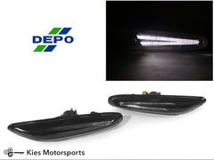 Kies-Motorsports DEPO (DISCONTINUED) 2006-2012 BMW 3 Series E9X / 2008-2012 BMW 1 Series E82/E88 DEPO LED Fender Side Markers Smoked / White