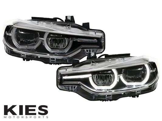 Kies-Motorsports DEPO (DISCONTINUED) DEPO 2012-2018 BMW F30 / F31 3 Series 4D Sedan / 5D Wagon LCI Style Angel Eye Halo Rings Full LED Headlight