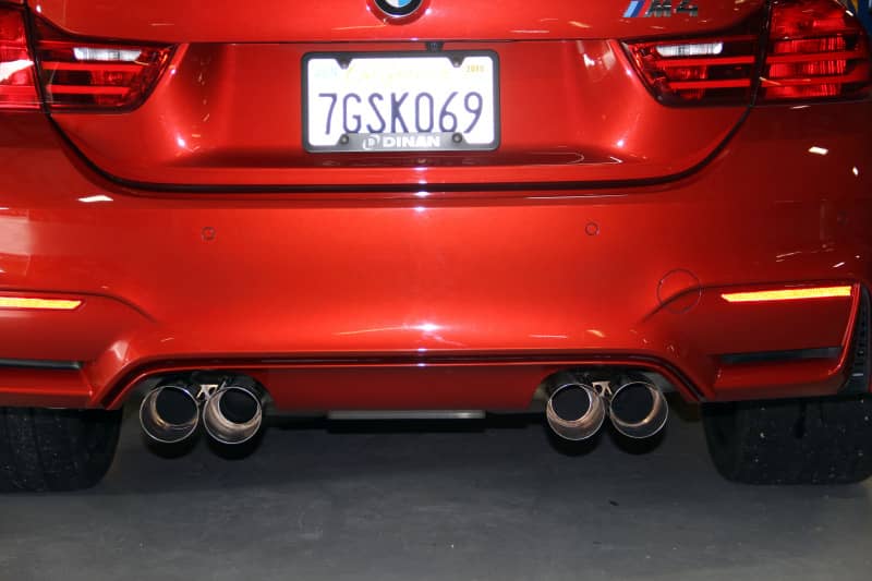 Dinan 15-20 BMW M3/M4 (F80/F82/F83) Free Flow Axleback Exhaust System - Black Tips Secondary image