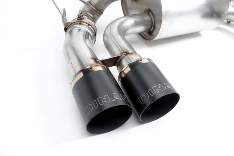 Kies-Motorsports Dinan Dinan 15-20 BMW M3/M4 (F80/F82/F83) Free Flow Axleback Exhaust System - Black Tips