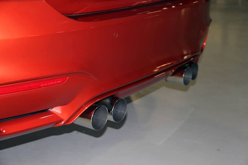 Kies-Motorsports Dinan Dinan 15-20 BMW M3/M4 (F80/F82/F83) Free Flow Axleback Exhaust System - Black Tips