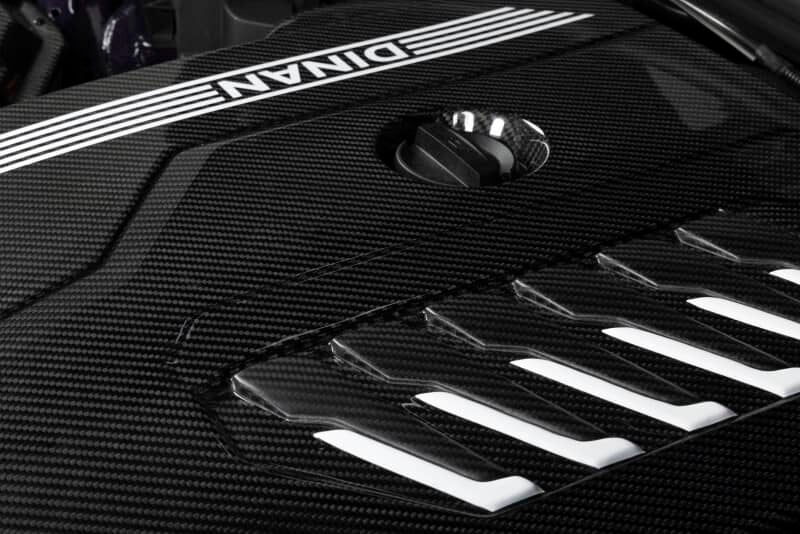 Kies-Motorsports Dinan Dinan 19-26 BMW B58D (G01/G02/G20/G22/G23/G26/G42) Gloss Carbon Fiber Engine Cover w/Matte Accents