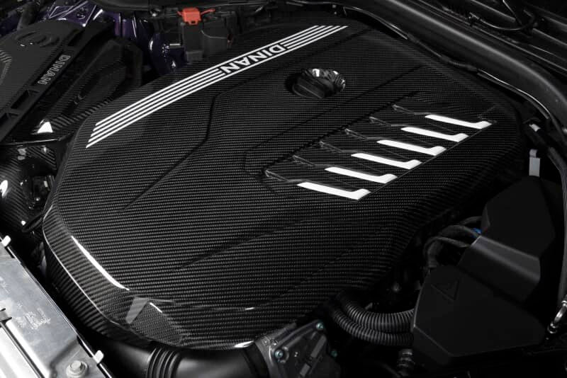 Kies-Motorsports Dinan Dinan 19-26 BMW B58D (G01/G02/G20/G22/G23/G26/G42) Gloss Carbon Fiber Engine Cover w/Matte Accents