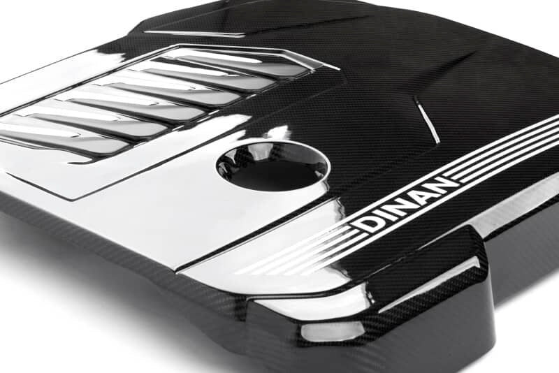 Dinan 19-26 BMW B58D (G01/G02/G20/G22/G23/G26/G42) Gloss Carbon Fiber Engine Cover w/Matte Accents Secondary image