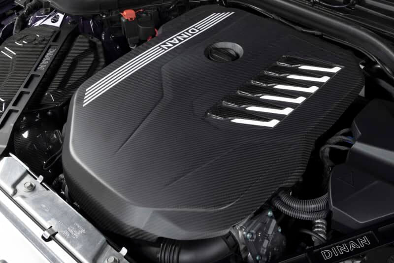 Kies-Motorsports Dinan Dinan 19-26 BMW B58D (G01/G02/G20/G22/G23/G26/G42) Matte Carbon Fiber Engine Cover w/Gloss Accents
