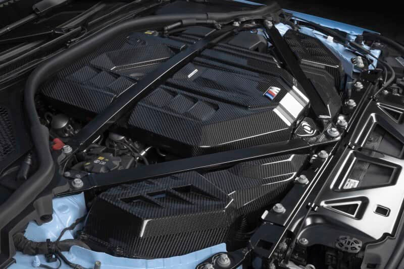 Kies-Motorsports Dinan Dinan 21-27 BMW M2/M3/M4 (G80/G82/G87) Gloss Carbon Fiber Engine Cover w/Matte Accents