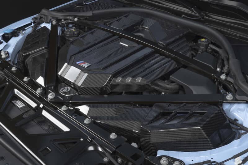 Kies-Motorsports Dinan Dinan 21-27 BMW M2/M3/M4 (G80/G82/G87) Gloss Carbon Fiber Engine Cover w/Matte Accents