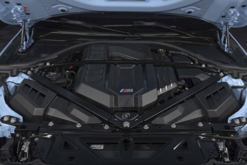 Kies-Motorsports Dinan Dinan 21-27 BMW M2/M3/M4 (G80/G82/G87) Matte Carbon Fiber Engine Cover w/Gloss Accents